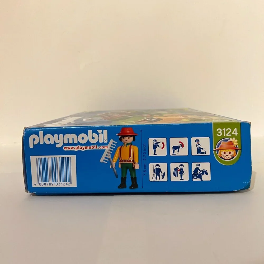 Playmobil Lot Farm Super Set 3124, Children’s Pony Wagon 3118, & Milk Maid 3007